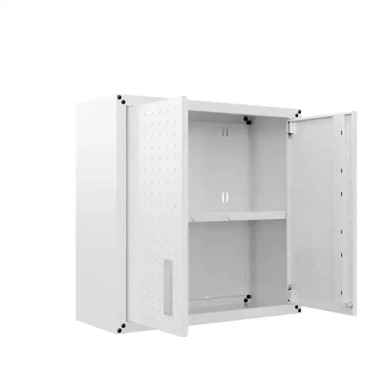 Lot de 2 armoires de garage flottantes blanches
