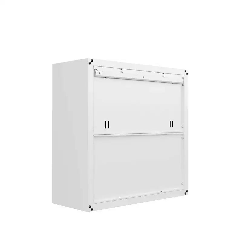 Lot de 2 armoires de garage flottantes blanches