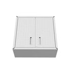 Lot de 2 armoires de garage flottantes blanches