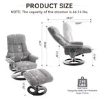 Fauteuil inclinable moderne réglable en chenille avec fonction pivotante