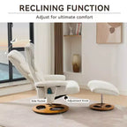Fauteuil inclinable moderne réglable en chenille avec fonction pivotante
