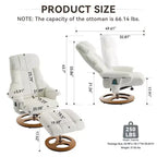 Fauteuil inclinable moderne réglable en chenille avec fonction pivotante