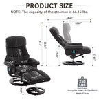 Fauteuil inclinable moderne réglable en chenille avec fonction pivotante