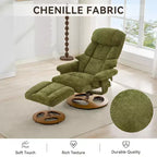 Fauteuil inclinable moderne réglable en chenille avec fonction pivotante