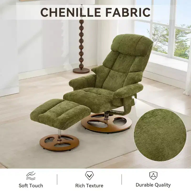 Fauteuil inclinable moderne réglable en chenille avec fonction pivotante