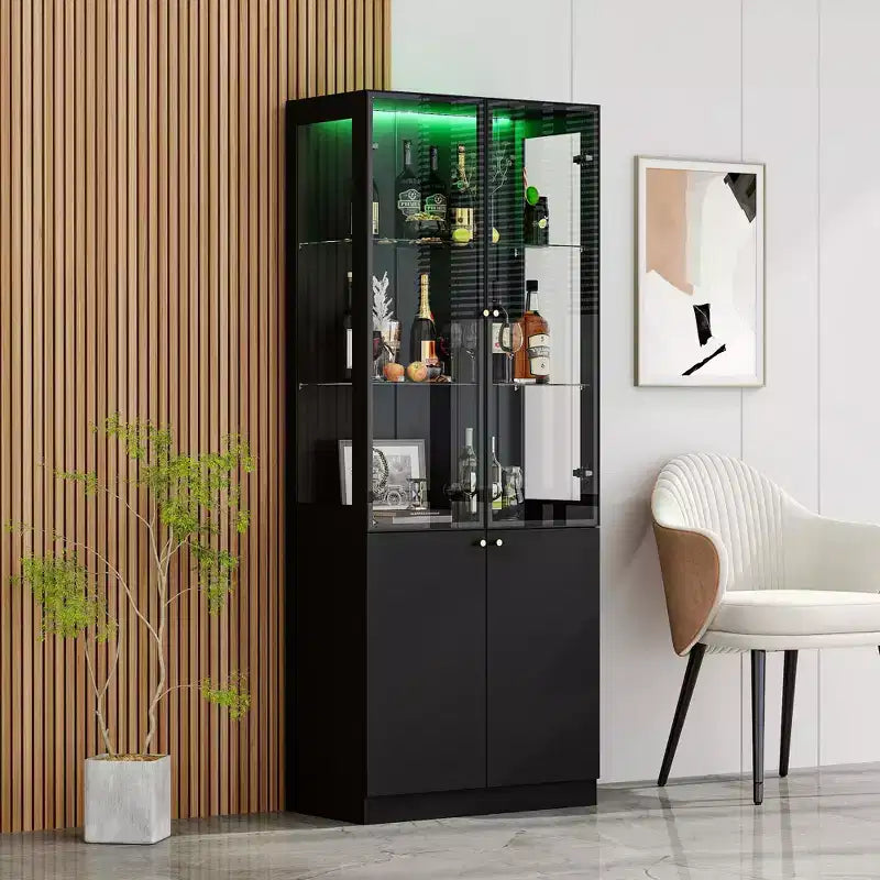 Meuble de rangement autoportant pour vins, cuisine et salle à manger modernes