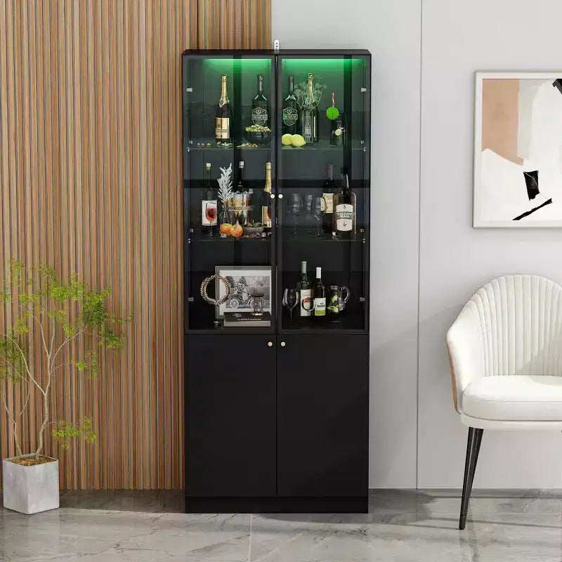 Meuble de rangement autoportant pour vins, cuisine et salle à manger modernes