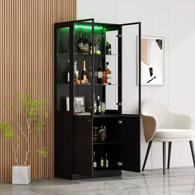 Meuble de rangement autoportant pour vins, cuisine et salle à manger modernes