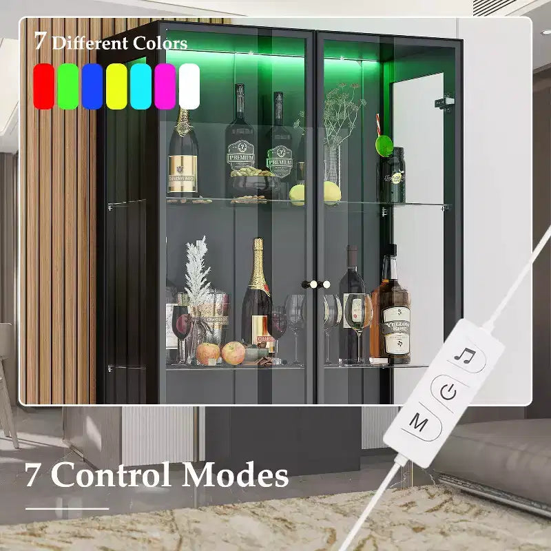 Meuble de rangement autoportant pour vins, cuisine et salle à manger modernes