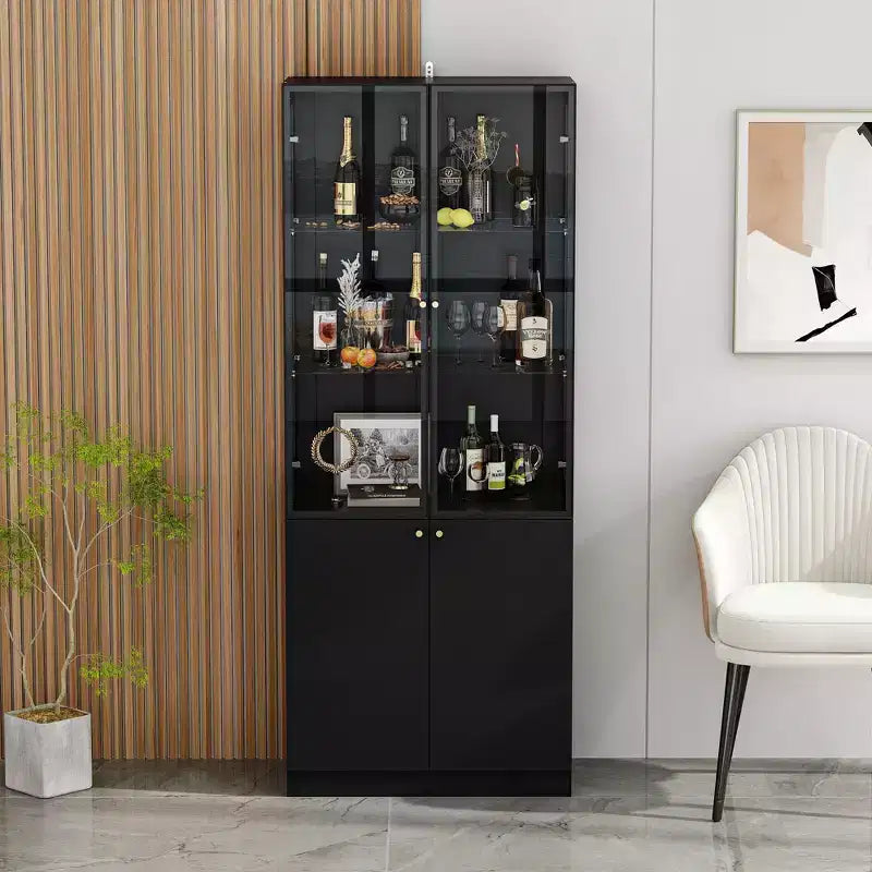 Meuble de rangement autoportant pour vins, cuisine et salle à manger modernes