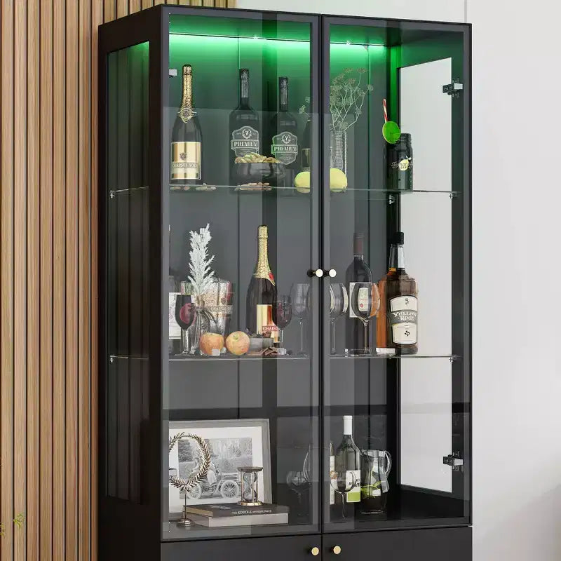 Meuble de rangement autoportant pour vins, cuisine et salle à manger modernes
