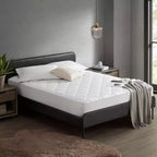 Protège-matelas moderne en nylon blanc à poches profondes pour un sommeil confortable