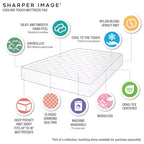 Protège-matelas moderne en nylon blanc à poches profondes pour un sommeil confortable