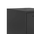 Desserte noire en acier, desserte rectangulaire industrielle de taille moyenne