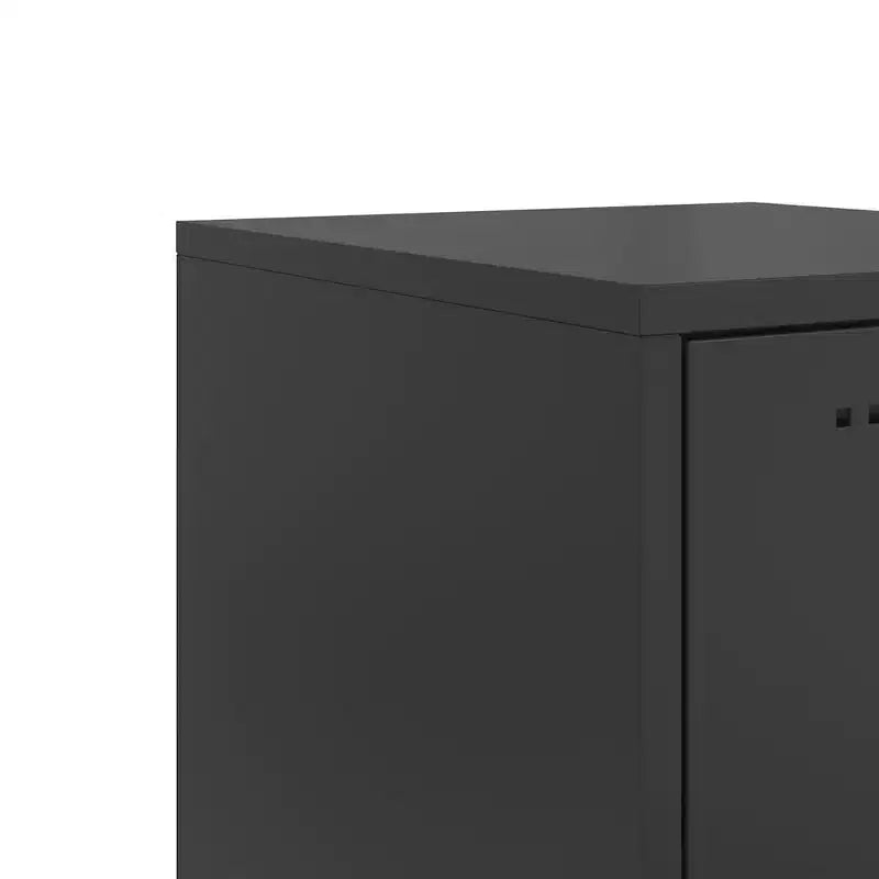 Desserte noire en acier, desserte rectangulaire industrielle de taille moyenne