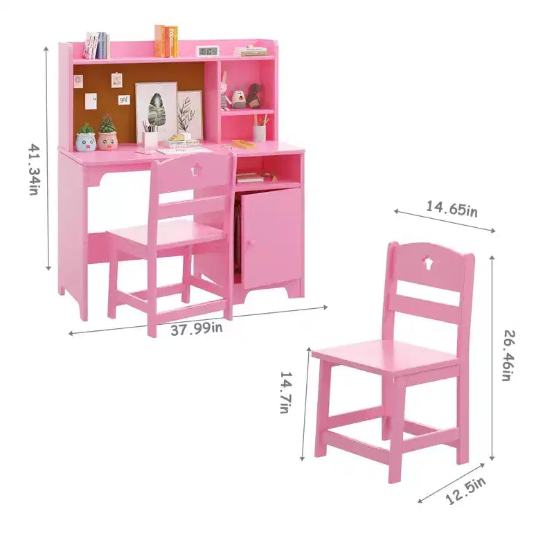 Bureau d'étude pour enfants avec rangementChaise ergonomique d'apprentissage pour tout-petit