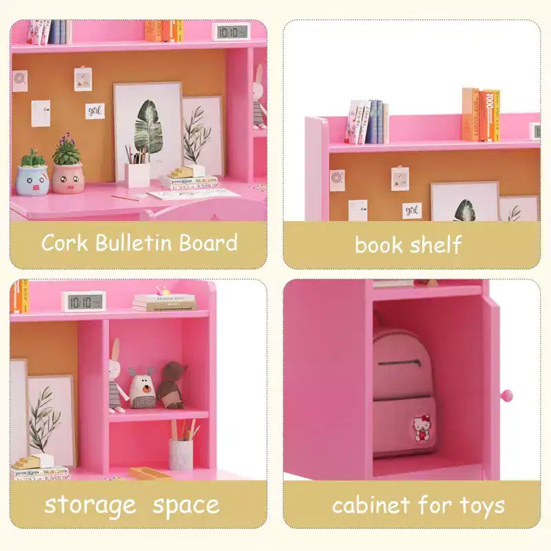 Bureau d'étude pour enfants avec rangementChaise ergonomique d'apprentissage pour tout-petit