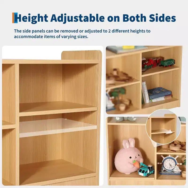 Étagère de rangement 6 compartiments pour jouets et livres, pour chambre d'enfant et salle de classe