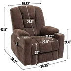 Fauteuil inclinable releveur électrique en chenille grise, grande taille
