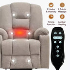 Fauteuil inclinable releveur électrique en chenille grise, grande taille