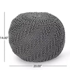 Pouf Pouf tressé Chaise de sol confortable Fauteuil canapé