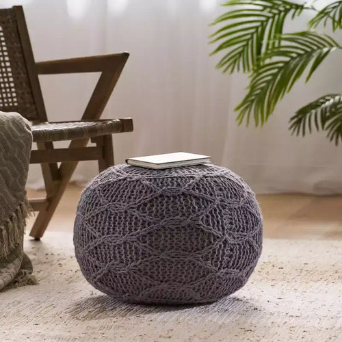 Pouf Pouf tressé Chaise de sol confortable Fauteuil canapé