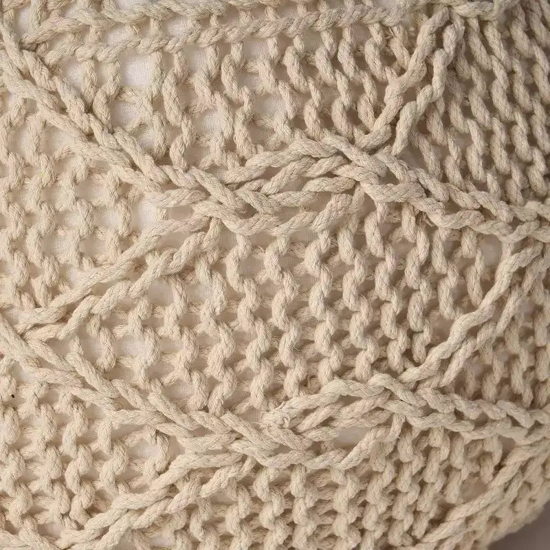 Pouf Pouf tressé Chaise de sol confortable Fauteuil canapé