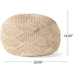Pouf Pouf tressé Chaise de sol confortable Fauteuil canapé