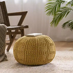 Pouf Pouf tressé Chaise de sol confortable Fauteuil canapé