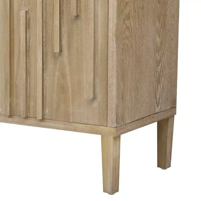 Buffet 4 portes avec rangement, style ferme, meuble TV