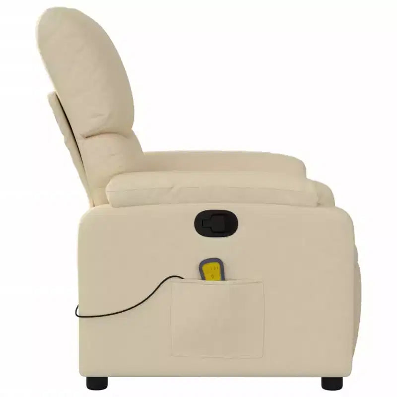 Fauteuil inclinable de massage électrique Polyester, métal, contreplaqué
