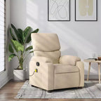 Fauteuil inclinable de massage électrique Polyester, métal, contreplaqué