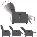 Fauteuil inclinable de massage électrique Polyester, métal, contreplaqué