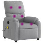 Fauteuil inclinable de massage électrique Polyester, métal, contreplaqué