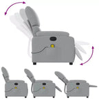 Fauteuil inclinable de massage électrique Polyester, métal, contreplaqué