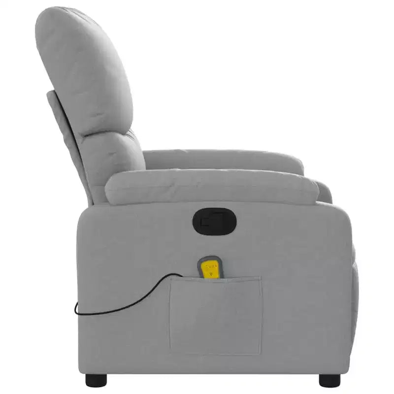 Fauteuil inclinable de massage électrique Polyester, métal, contreplaqué