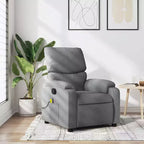 Fauteuil inclinable de massage électrique Polyester, métal, contreplaqué