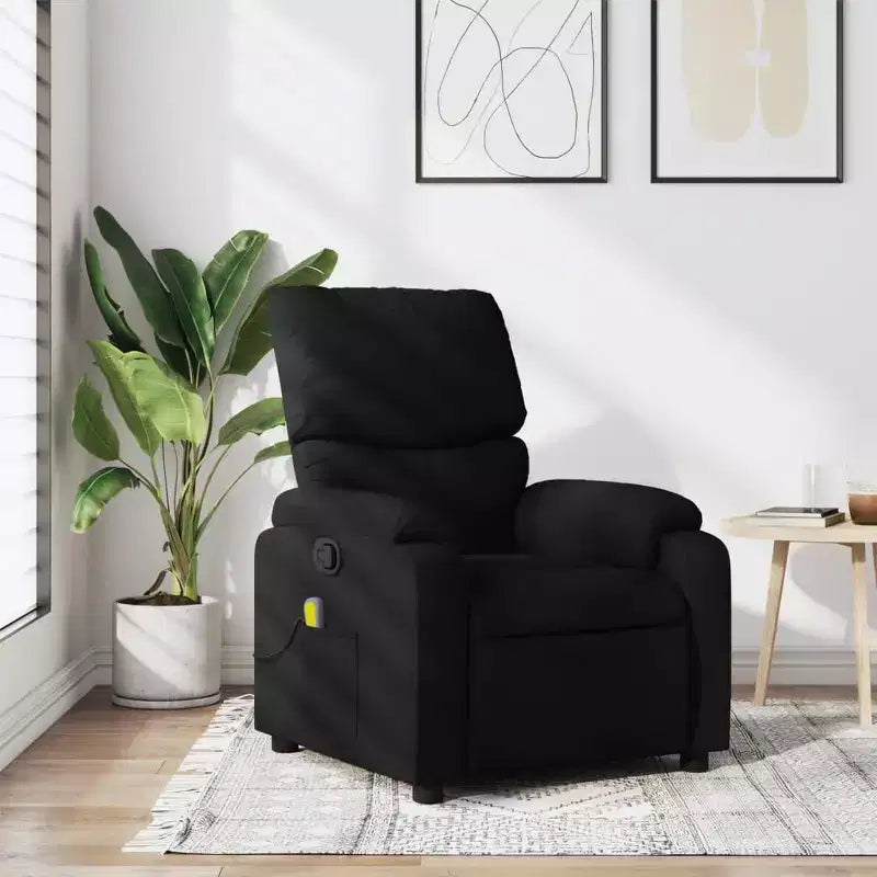 Fauteuil inclinable de massage électrique Polyester, métal, contreplaqué