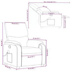 Fauteuil inclinable de massage électrique Polyester, métal, contreplaqué