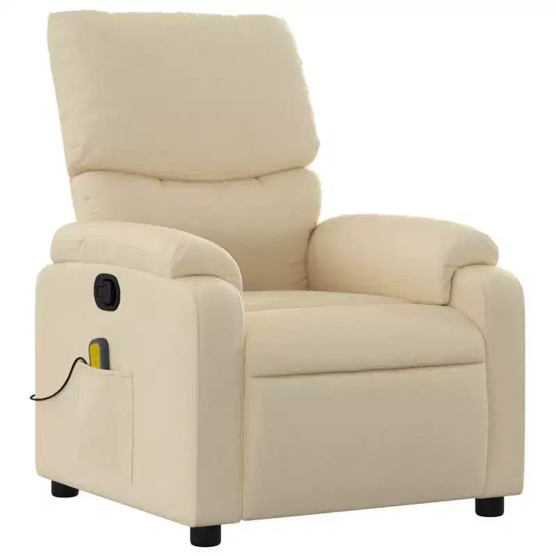 Fauteuil inclinable de massage électrique Polyester, métal, contreplaqué