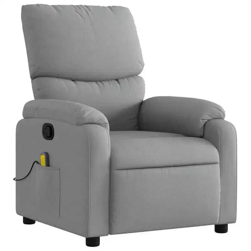 Fauteuil inclinable de massage électrique Polyester, métal, contreplaqué