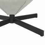 Fauteuil Œuf Velours Gris Clair