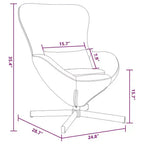 Fauteuil Œuf Velours Gris Clair