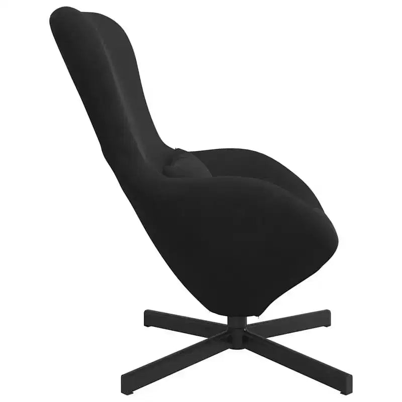 Fauteuil Œuf Velours Gris Clair