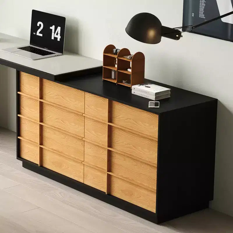 Bureau d'ordinateur réversible en forme de L, rotatif et extensible