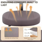 Chaise de bureau à jambes croisées, chaise de yoga ergonomique avec soutien lombaire