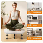 Chaise de bureau à jambes croisées, chaise de yoga ergonomique avec soutien lombaire