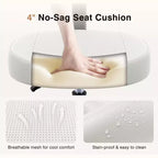 Chaise de bureau à jambes croisées, chaise de yoga ergonomique avec soutien lombaire