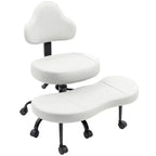 Chaise de bureau à jambes croisées, chaise de yoga ergonomique avec soutien lombaire