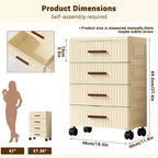 Meuble de rangement à tiroirs sur roulettes, commode de rangement avec bacs de rangement coulissants pour table de chevet de chambre